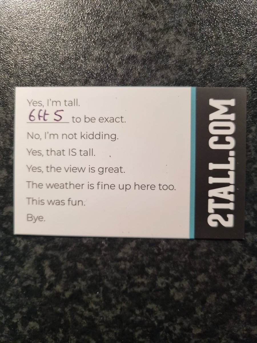 StevoHow's tweet image. Even at 6ft5 I'm too short for @2tall

#2tall