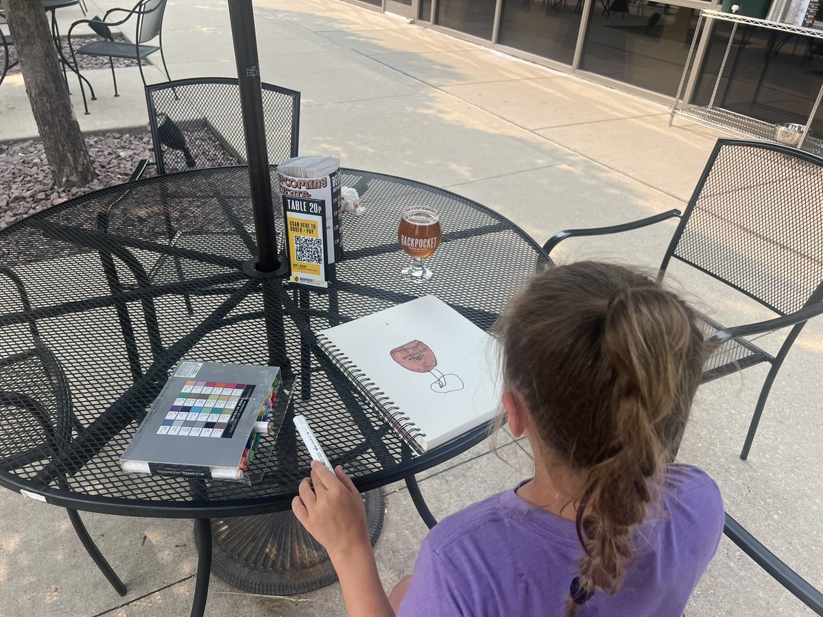 juhlsdad's tweet photo. A great stop in Iowa City.  Future Van Gogh!  @BackpocketBrew https://t.co/QdvPK636hx