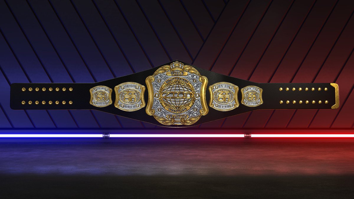 scottjones1998's tweet photo. New ZION World Heavyweight Title...more coming soon.

Thank you to @MortarMade for these designs! https://t.co/WttSBP9ip7