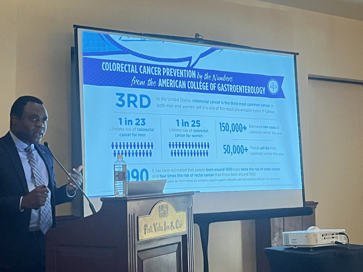 ibdgijami's tweet photo. Our @MayoClinicGIHep fellow @YandeMD was tasked with challenging topic 

Debate the use of non-colonoscopy screening modalities

The 🎤 drop moment 📸 below

The best screening tool is the one that patients are willing to get 

@BorlandGroover Annual Jax Gut Club symposium https://t.co/BPkvp1mDH7