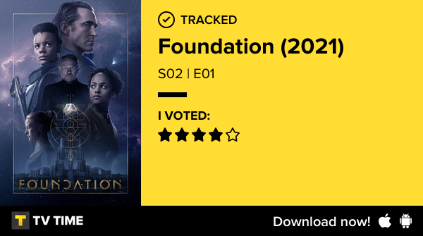 jkrabs's tweet photo. I've just watched episode S02 | E01 of Foundation (2021)! https://t.co/qNzqQrDVQn #tvtime https://t.co/KReZLer9Xv
