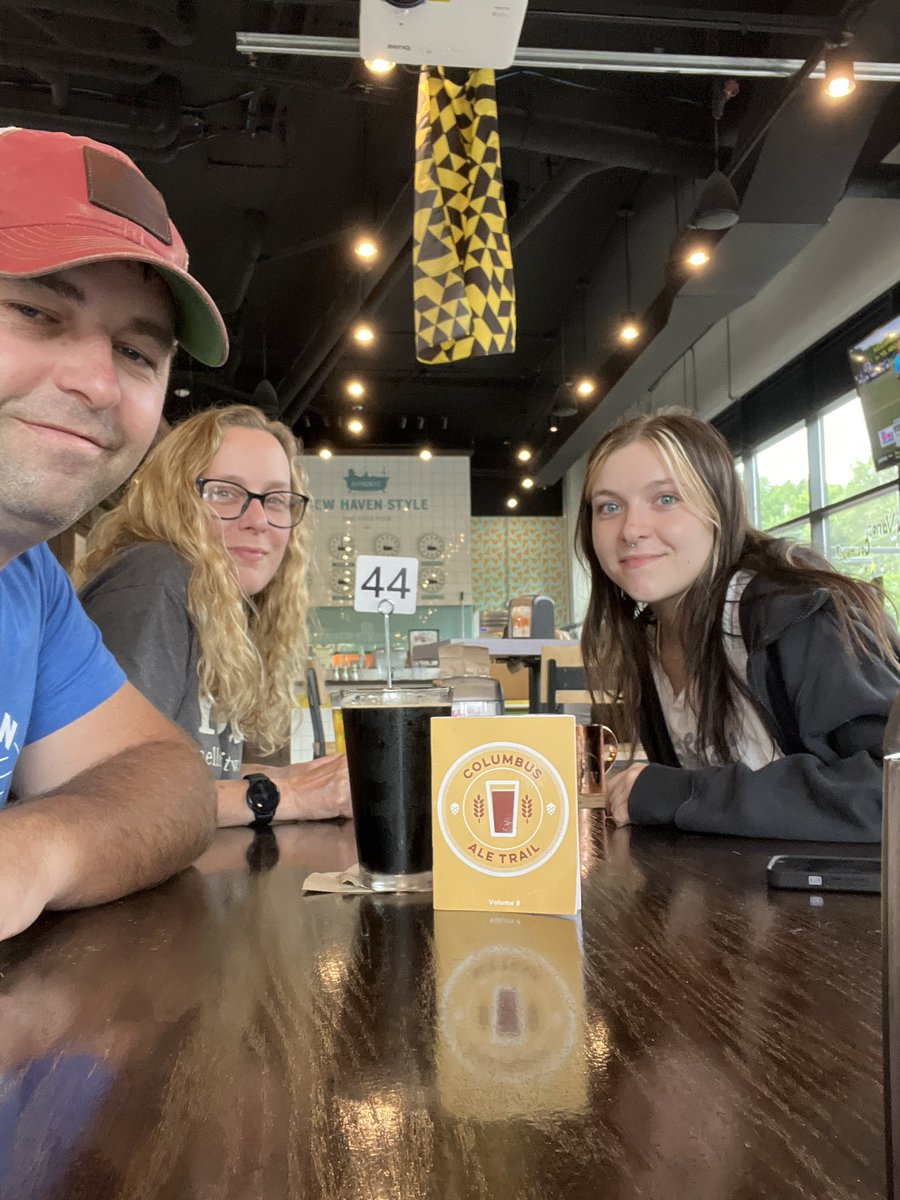 6th stop on the #cbusaletrail is @TaftsBrewingCo hanging with family, drinking good beer, and eating some good pizza