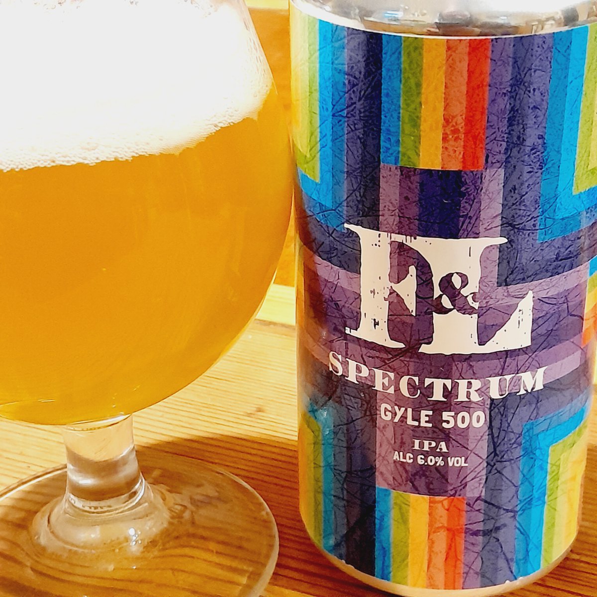 Spectrum / IPA (6%) - brewed to celebrate our 500th gyle. Juicy aroma and flavour courtesy of a lorry load of BRU1, Citra & Galaxy hops. Yum. Also available on keg. #newbeer #craftbeerNCL #craftbeer #northumberlandbrewery #IPAbeer