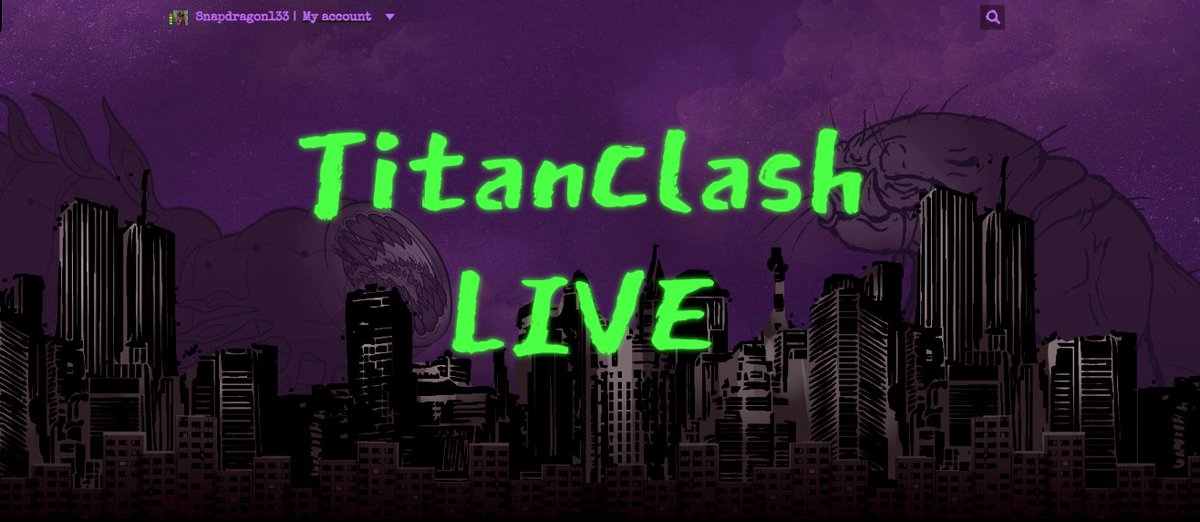 WanderersLibrar's tweet photo. AREEE YOU READYYYYY TO RRRRRUUUMBLE

Hot off the presses of the Community Hivemind, the Result of the SSS event, our newest site canon has been created! 

TitanClash LIVE is the name, kaiju deathmatches are our game!  There aren't any stories yet but please consider contributing! https://t.co/YoglC6wniP
