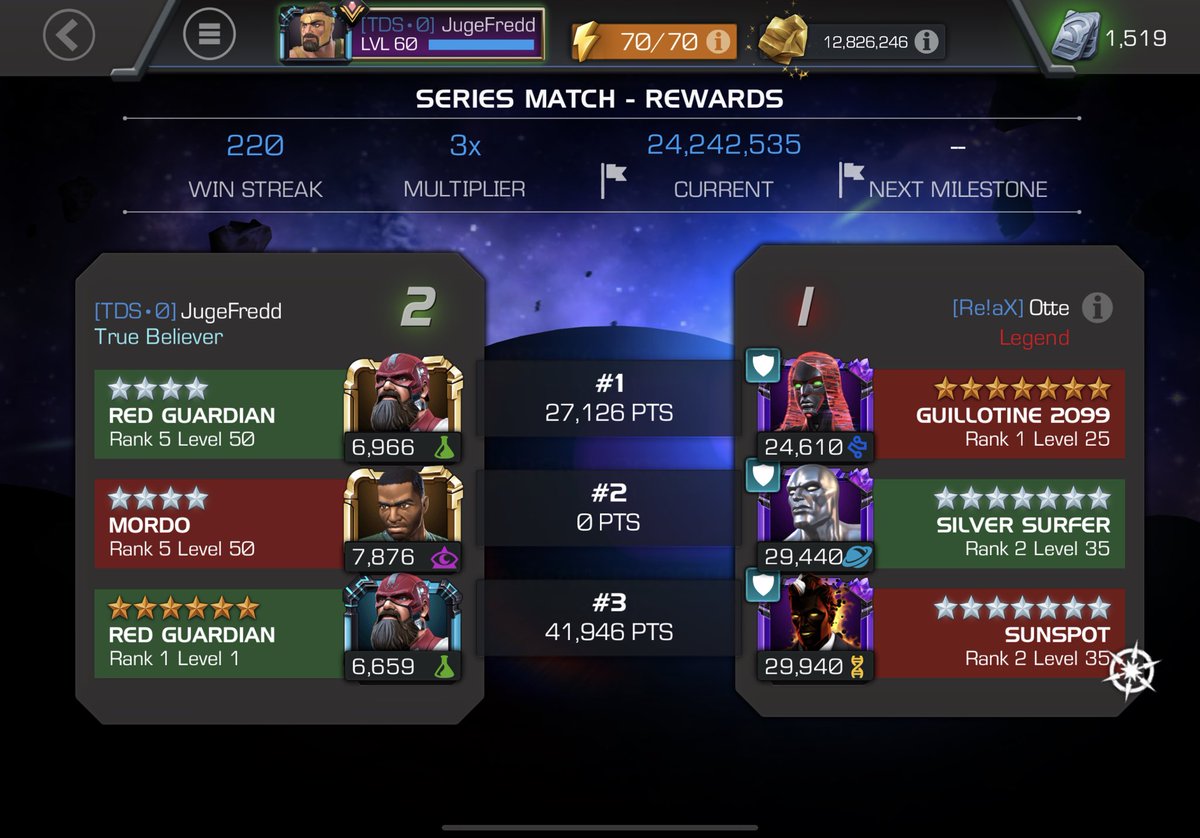 JugeFredd's tweet image. #MCOC a dit "je vais casser ta série, loser"
#RedGuardian a répondu "essaye pour voir"