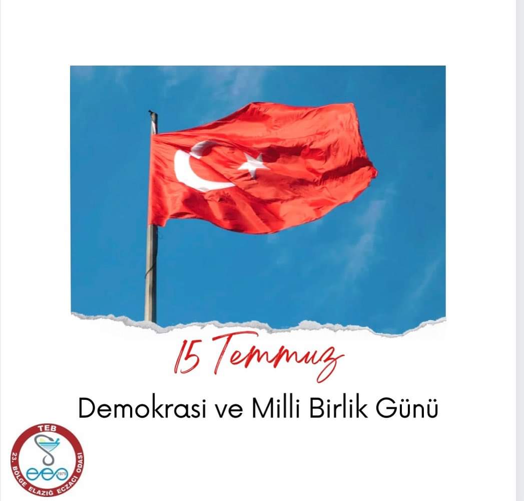 15 Temmuz Demokrasi ve Milli Birlik Gününde tüm Şehit ve Gazilerimizi rahmet ve minnetle ile anıyoruz.