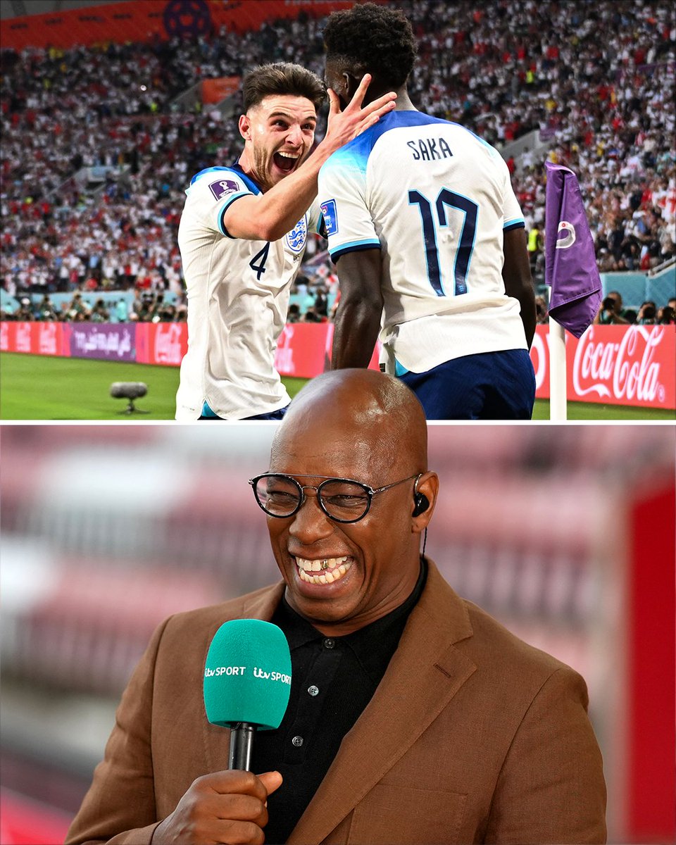 sportbible's tweet photo. 🗣 Ian Wright on Declan Rice: "Everyone was saying about when I went to the England squad, I was tapping him up... YES I F****** WAS! Literally, I was begging him!

"I don’t work for the club, I’m an Arsenal fan. I said, ‘look at you and Saka, how cool you lot look together!' It's just excitement."

 Agent Wrighty worked his magic 😅😂