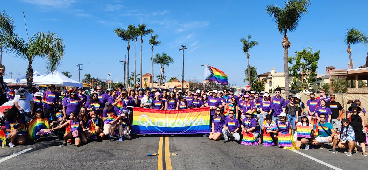 Qualcomm (@qualcomm) on Twitter photo We’re here to celebrate at the <a href="/SanDiegoPride/">San Diego Pride</a> Parade this weekend with the LGBTQ+ community. We’re proud to play a part in building a more inclusive environment both in tech and beyond. Happy #Pride! 🏳️🌈 We’re here to celebrate at the <a href="/SanDiegoPride/">San Diego Pride</a> Parade this weekend with the LGBTQ+ community. We’re proud to play a part in building a more inclusive environment both in tech and beyond. Happy #Pride! 🏳️🌈