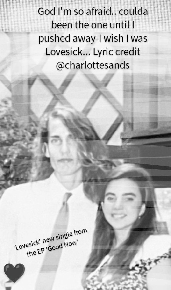 AtYourLiberty70's tweet photo. Lyrics credit @charlottesands "Lovesick" from her FANTASTIC new EP 'Good Now' out on multiple platforms! This song speaks SO deeply to me! 💙 GO LISTEN! #newmusic #indiemusic #charlottesands @sandsstreetteam #goodnow https://t.co/tCjNfvaomL
