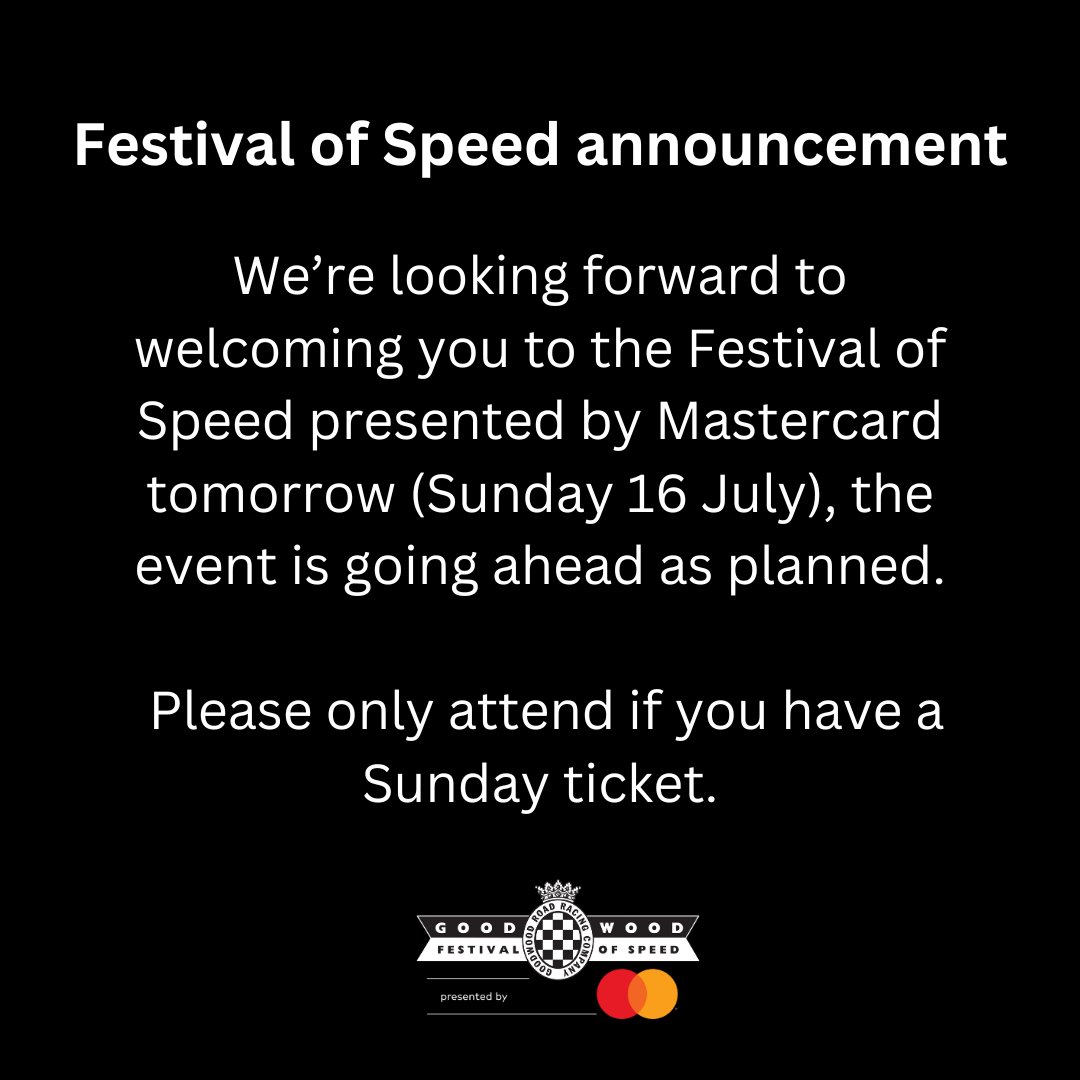 We’re looking forward to seeing you all tomorrow #FOS