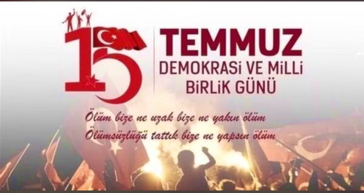 #YüzyılınKahramanları
#15TEMMUZDESTANI 
#DemokrasiveMilliBirlikGünü