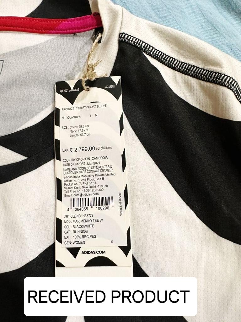 SubhananChanda's tweet photo. @AJIOLife Order ID FN8819302552. Disgusted with your services! Ordered a T-shirt from New Balance, received one from Adidas. Return requests were made. But your customer care blatantly rejected the claim stating that correct product is shipped. Pathetic!!! @jagograhakjago https://t.co/VJNWKSPJzc