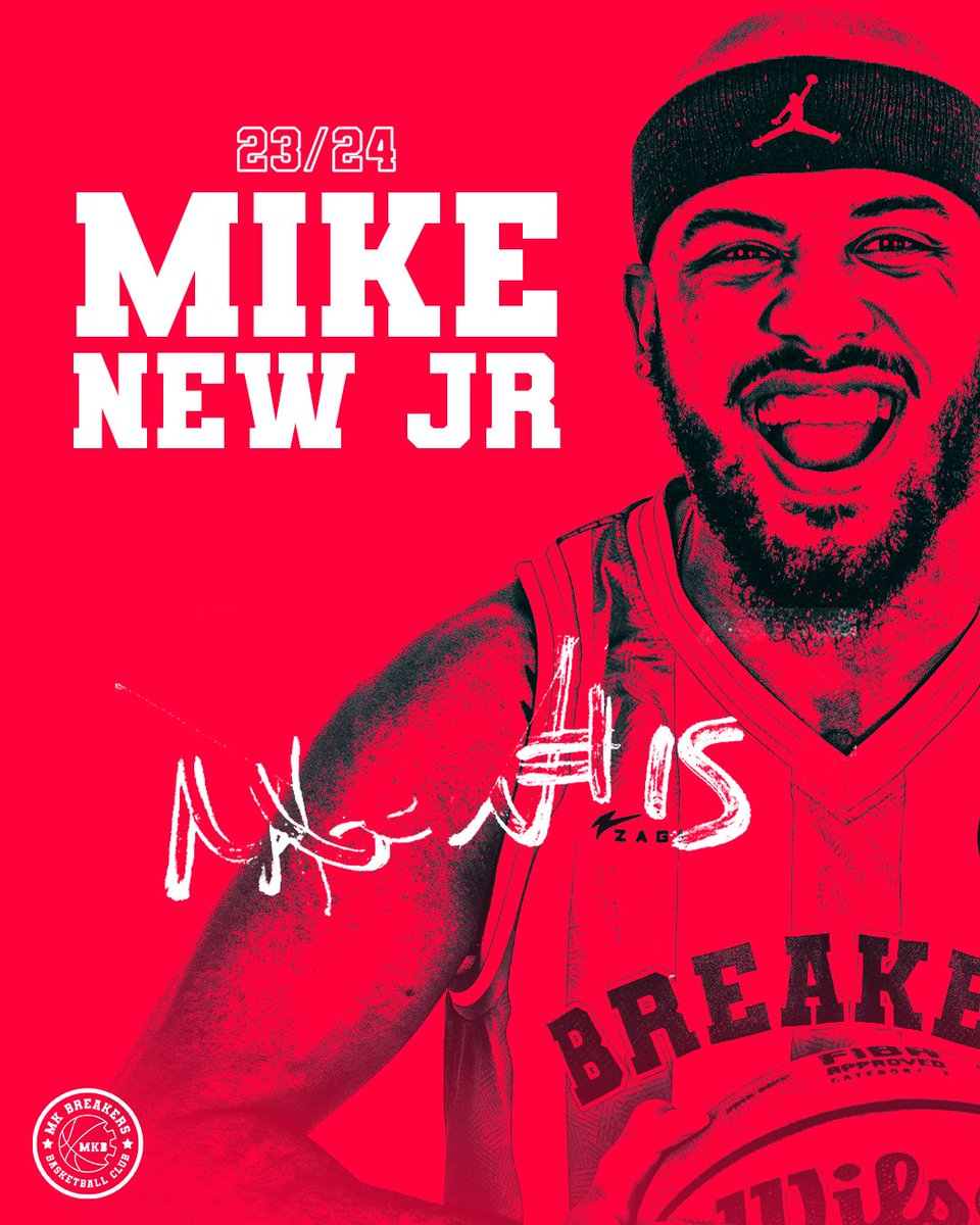 Mike New Jr is back for the 2023/24 season! 🗞️ mkbasketball.club/2023/07/15/mik… 🎟️ Season tickets on sale now: tickets.lokkaroom.com/events/48773/m…