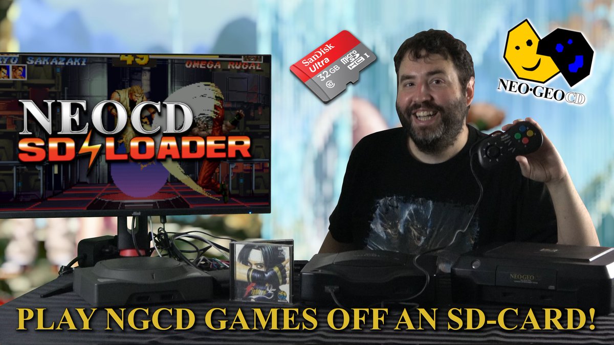 AdamKoralik's tweet photo. Thanks to @StoneAgeGamer , we are checking out the #NeoCD SD Loader! This allows games to be played off an SD card, making load times all but abolished!
Plus, you can keep the disc drive.
Check out the review here: https://t.co/1fjzmtuahL https://t.co/oXx3nniNEP