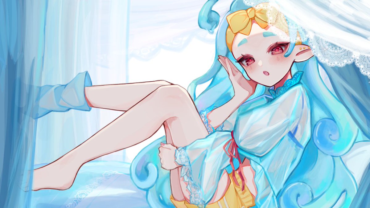 ArtNiru's tweet photo. "Oh hi there~" ✨💙 #niruart https://t.co/4YUIkDKcxi