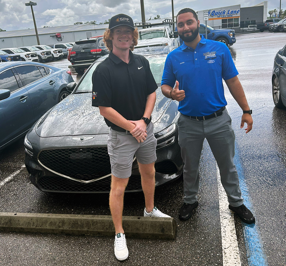 When David Davis was searching online for a #NewCar, it was the #GenesisG70 at #LakelandAutomall & salesperson #JustinDeJesus made sure it had everything he really wanted. #GreatChoice David & #ThankYou for choosing us! We're here for you! #GreatService #ShopOnline