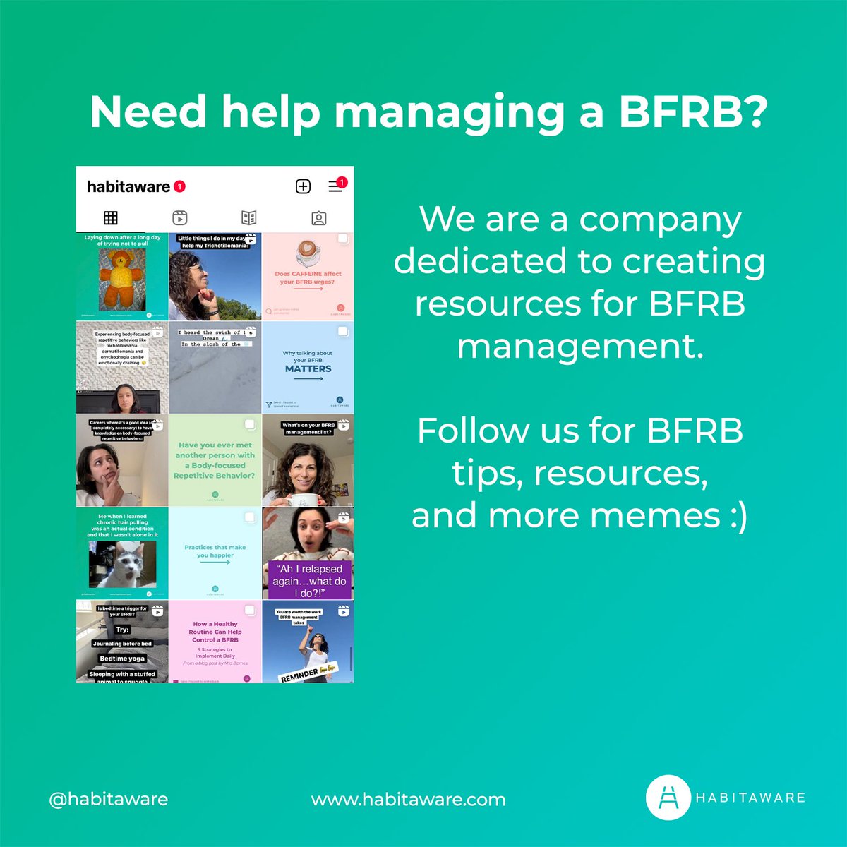 HabitAware's tweet photo. Taking the leap to manage a BFRB is SCARY. People without BFRBs probably don't understand this. But management is POSSIBLE, as long as we keep TRYING and DOING the work. https://t.co/0WPxBGwRoD