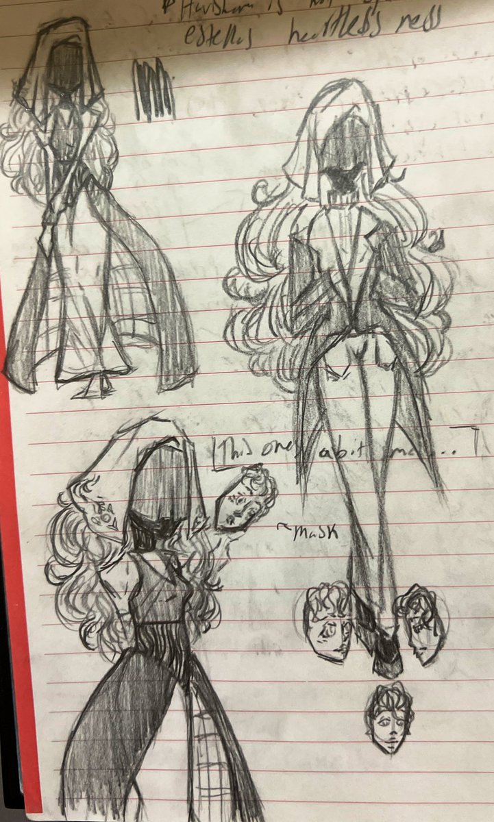 Design sketches for my character Livia 💙