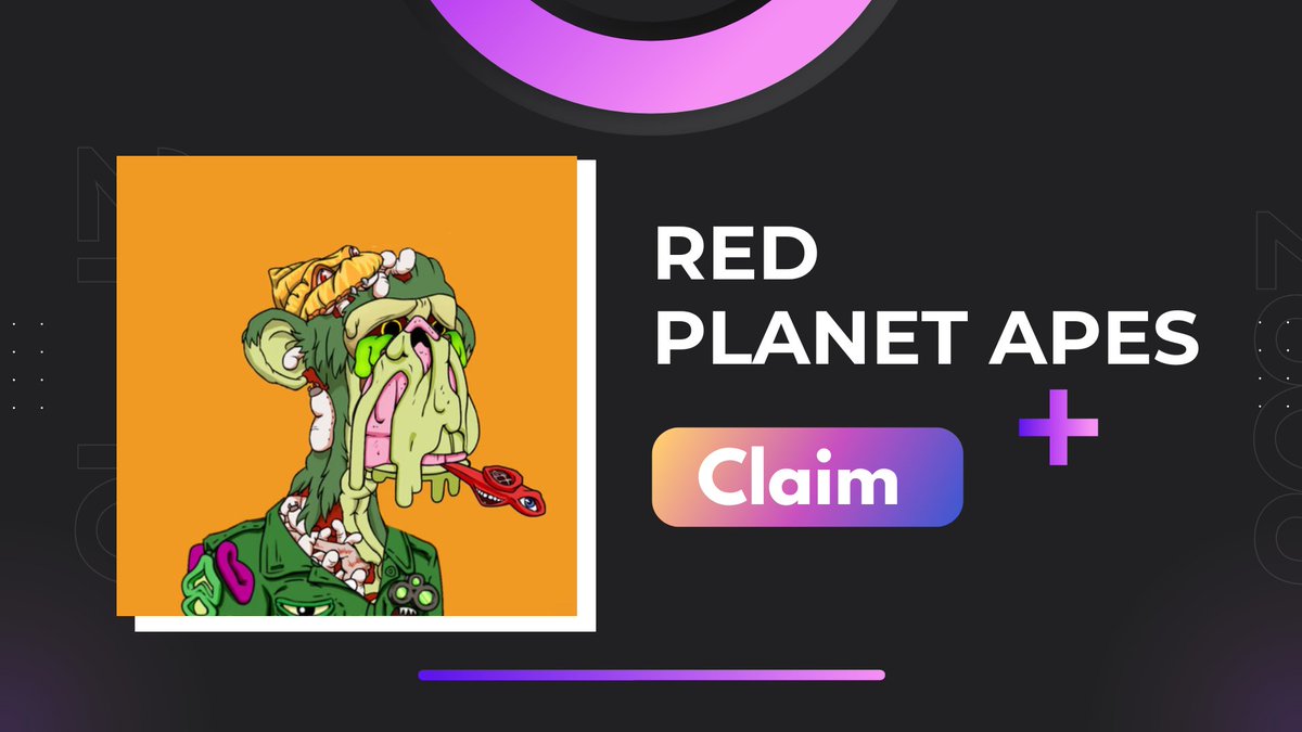 Red Planet Apes NFTs Mint Live 🎉 Join Giveaway ✅ Retweet & Tag 3 Friends ✅ 👇GO👇 gleam.io/ODSht/red-plan…