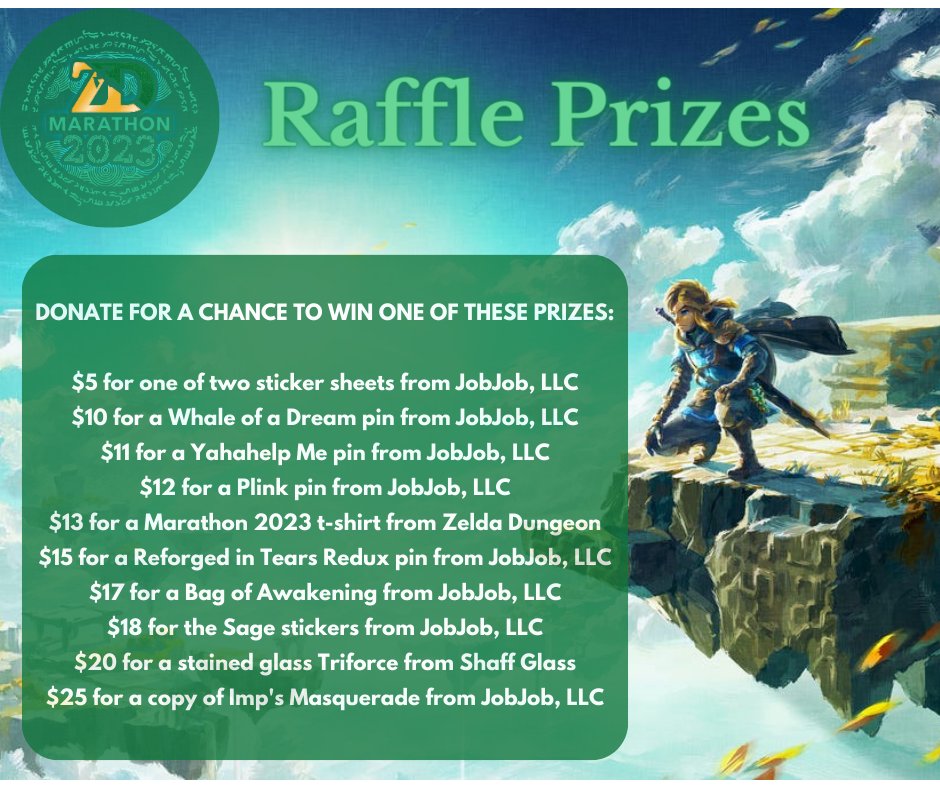 ZeldaDungeon's tweet photo. We are LIVE for the Zelda Dungeon Marathon, and this year, we are doing a donation raffle for some cool prizes! 🎉🎉🎉

Watch us play and raise money for @STREAM_NKH here:

https://t.co/lAzbvgzHc8

Let's help #endchildhoodhunger together! https://t.co/MdXY2KBcaF