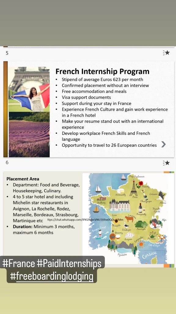 neeru_edu's tweet photo. #France #PaidInternships #freeboardinglodging https://t.co/uzcgz8g1Bm