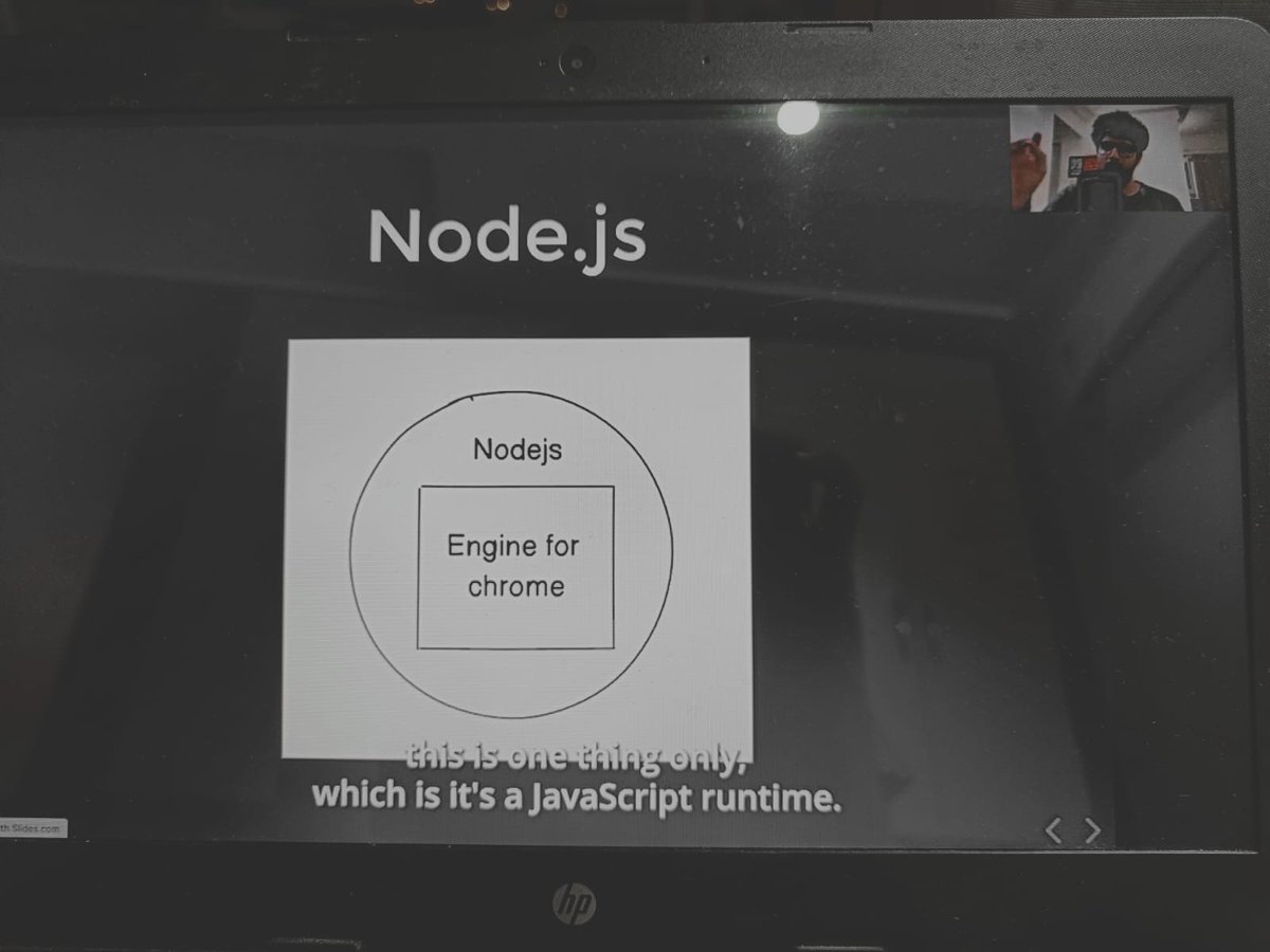 pratham_sikka's tweet photo. #TechTidbits-2
Now that's conceptual clarity,
popular interview question:
Is nodeJS a language?
NO.
Is nodeJS a framework?
NO.
-It is just a runtime environment used for JS.
Its the engine used by google.
-Built on V8 JS engine
-Open source
Thanks @kirat_tw
#opensource https://t.co/BTUD3Oe5zU