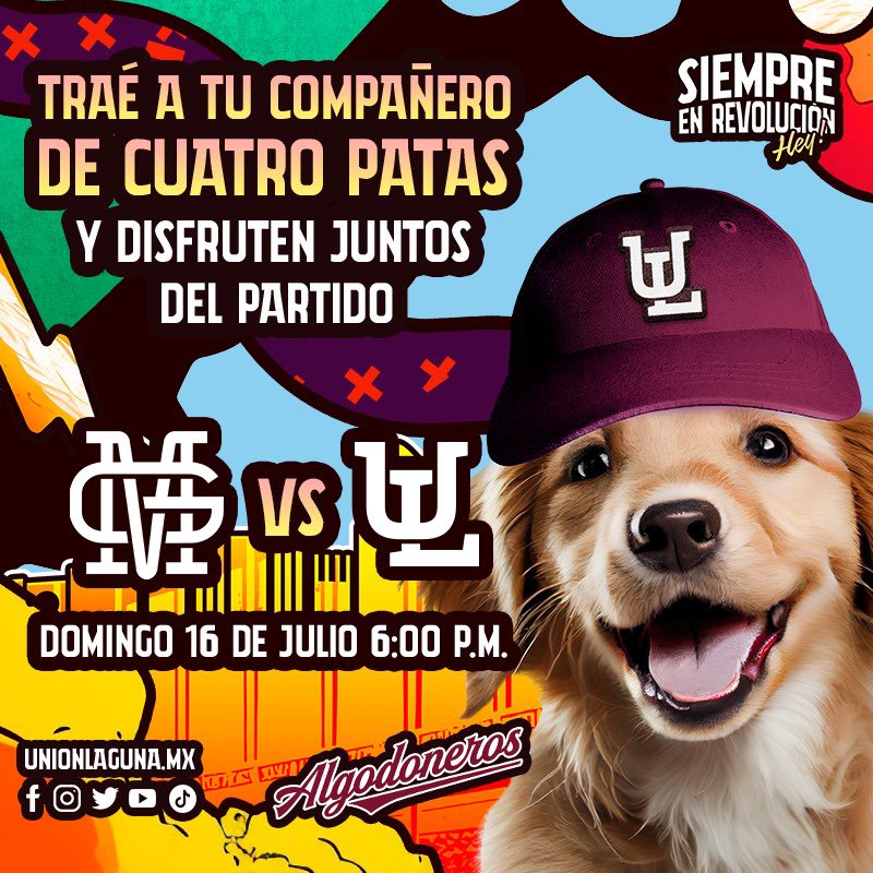 AlgodonerosUL's tweet photo. Recuerden que mañana #domingo abrimos las puertas a nuestros amigos de cuatro patas 🐾
No olvides tu correa y bolsa para limpiar heces.
Además, nuestros amigos de #ControlCanino nos acompañan con módulo de vacunación y desparacitación al final del juego 👊🏻 https://t.co/dwjKaI4jGM