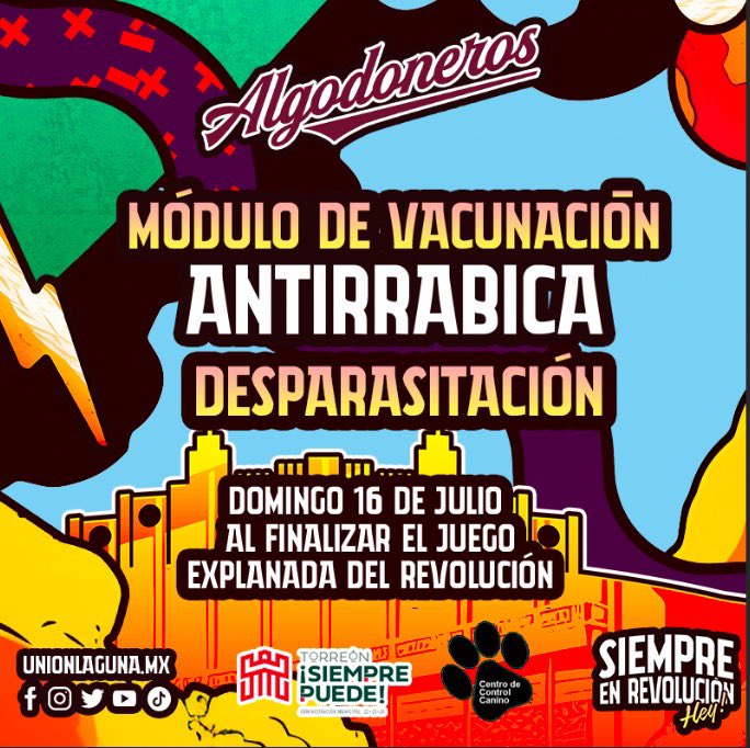 AlgodonerosUL's tweet photo. Recuerden que mañana #domingo abrimos las puertas a nuestros amigos de cuatro patas 🐾
No olvides tu correa y bolsa para limpiar heces.
Además, nuestros amigos de #ControlCanino nos acompañan con módulo de vacunación y desparacitación al final del juego 👊🏻 https://t.co/dwjKaI4jGM