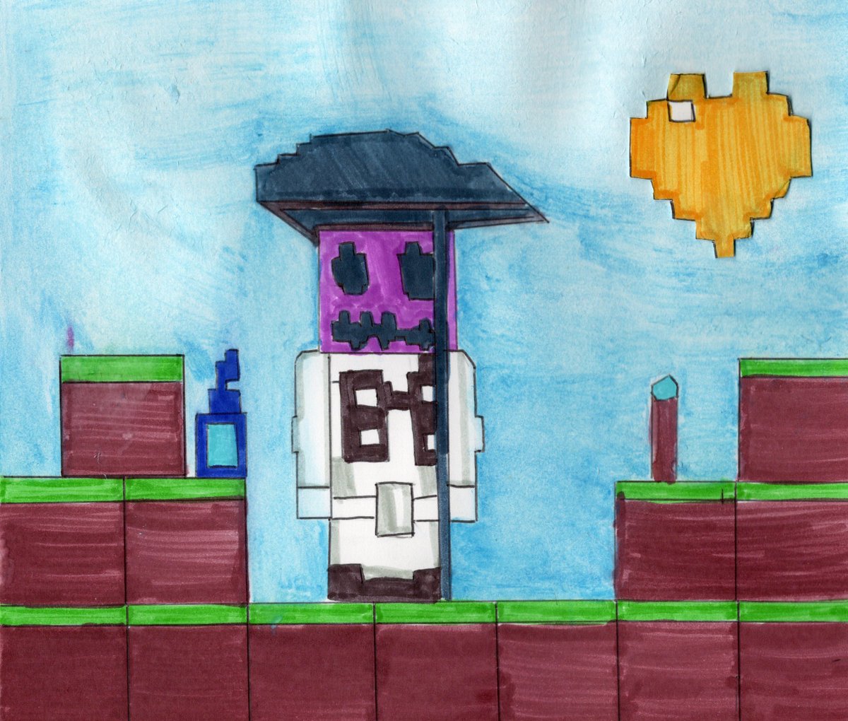 darraghn's tweet photo. @Smallishbeans from my 12 year old daughter who loves your videos and watches every day #fanart #newlife can be used in video https://t.co/3g9HToQkAa