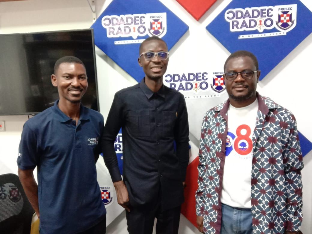 Ace Broadcast Journalist Odadee Ben Avle <a href="/benkoku/">Bernard Avle</a> Visits Odadee Radio. 

The media personality and GJA 2017 journalist of the year was at the studios today to acquaint himself with operations. Odadee Ben Preprah and Studio Engineer/Program Producer Joseph Otoo welcomed him.
