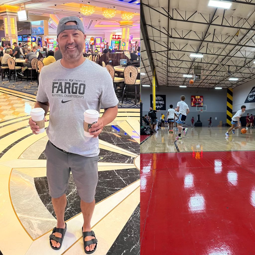 In Las Vegas watching my boy <a href="/AydenZikmund_/">Ayden Zikmund</a> , but I also have my mind on Fargo. Good luck to all of the Nebraska men and women. Bring home some 🛑 🛑 🛑.