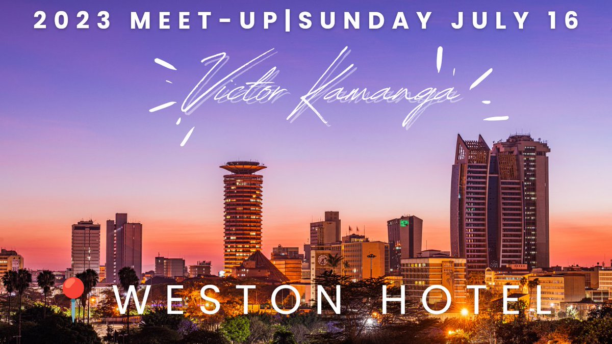 victorsfits's tweet photo. 🇰🇪 It's official! 4pm @weston_hotel 
RSVP: https://t.co/iKnbOmXE6g https://t.co/KxnE6iXEN0