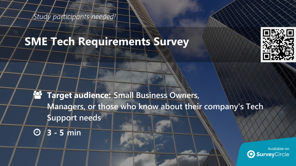 daily_research's tweet photo. Participants needed for online survey!

Topic: "SME Tech Requirements Survey" https://t.co/ueDY3vbbfd via @SurveyCircle

#TechSupport #SmallBusinessOwners #managers #TechRequirements #survey #surveycircle https://t.co/HSurbJGam5