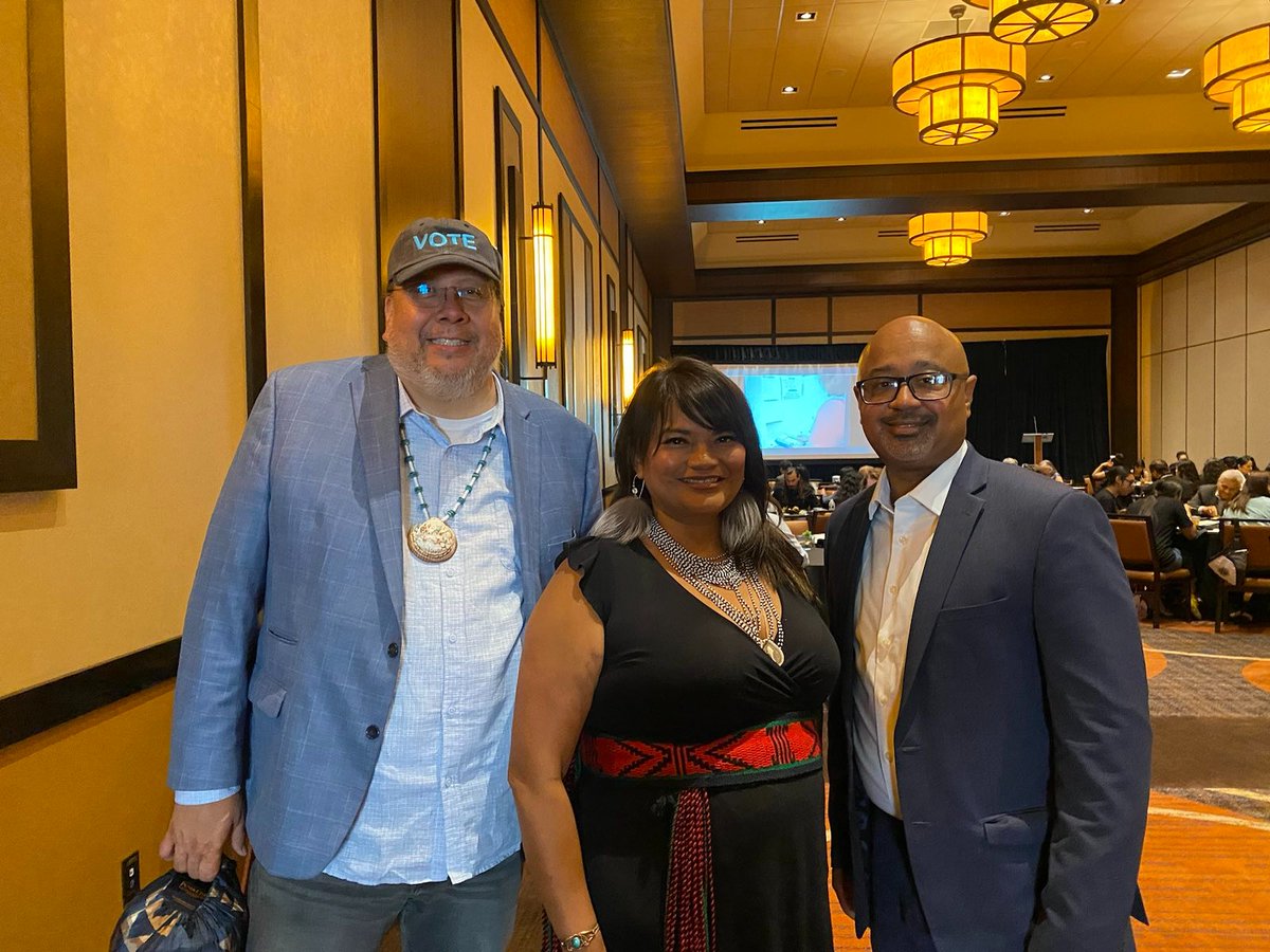 azdemparty's tweet photo. ADP was also honored to attend the 75th-anniversary celebration luncheon in Chandler, AZ. Hearing from Tribal leaders, community activists, and Gov. Hobbs and Sec. Fontes about the importance of this landmark case and the work we need to do to further Tribal voting rights. https://t.co/9Zc1zZasUo