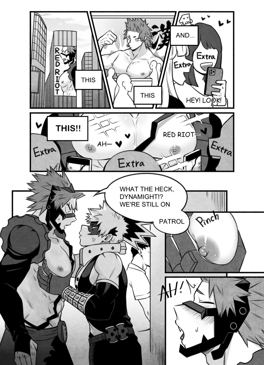 DonnaOneOne's tweet photo. Kirishima is always shirtless must be because he wants some attention, right?😈
My second piece for @BlushOrDieZine
CW: nipples play, semi-public
Leftover sales are still open🤌🤏🫴☝️👌🤏https://t.co/WWojreL3wK https://t.co/XuCqd3RrHQ