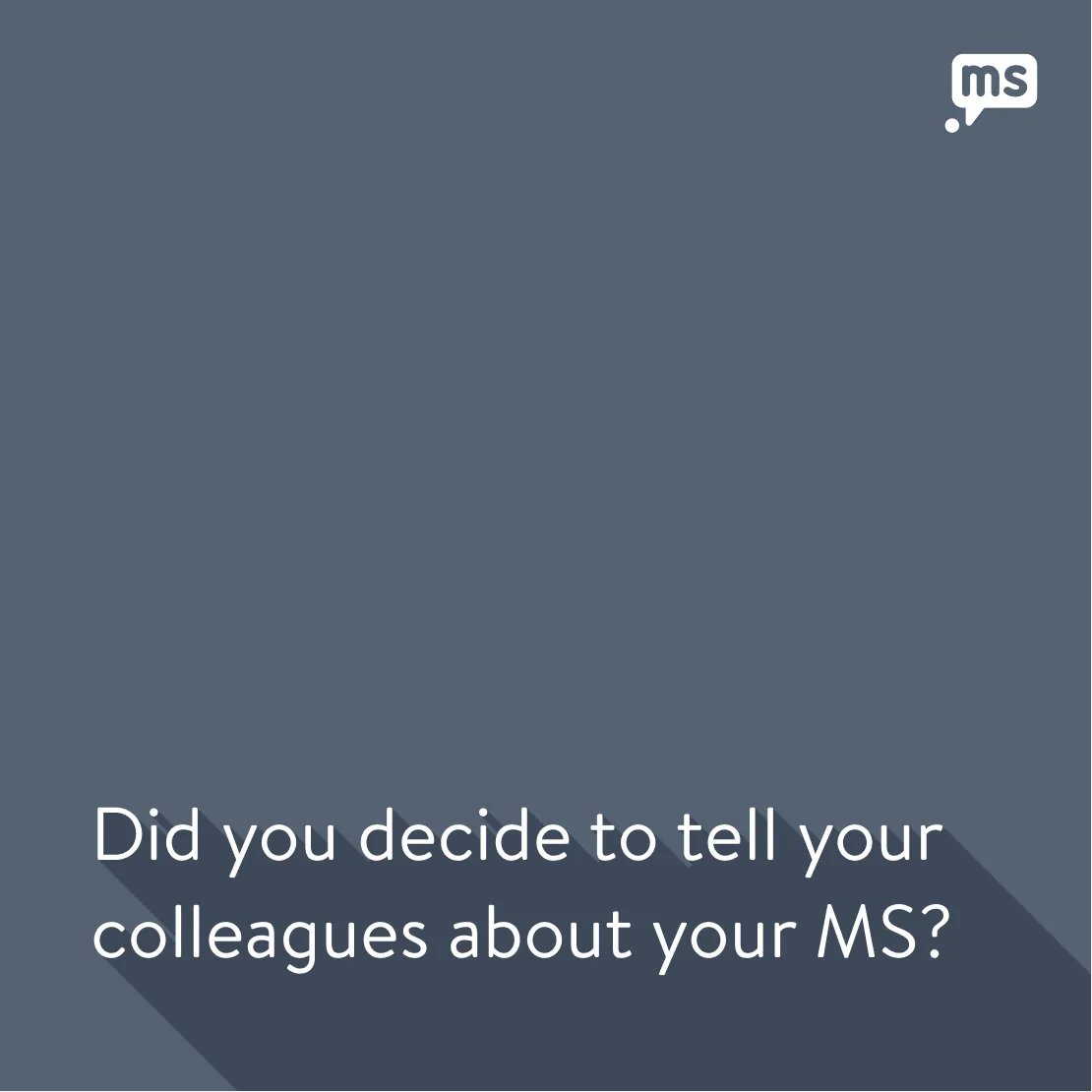 shiftms's tweet photo. Did you disclose your MS to colleagues? Share your thoughts. 👉 https://t.co/7ddgz9H1Ha https://t.co/NREKQiAZGM
