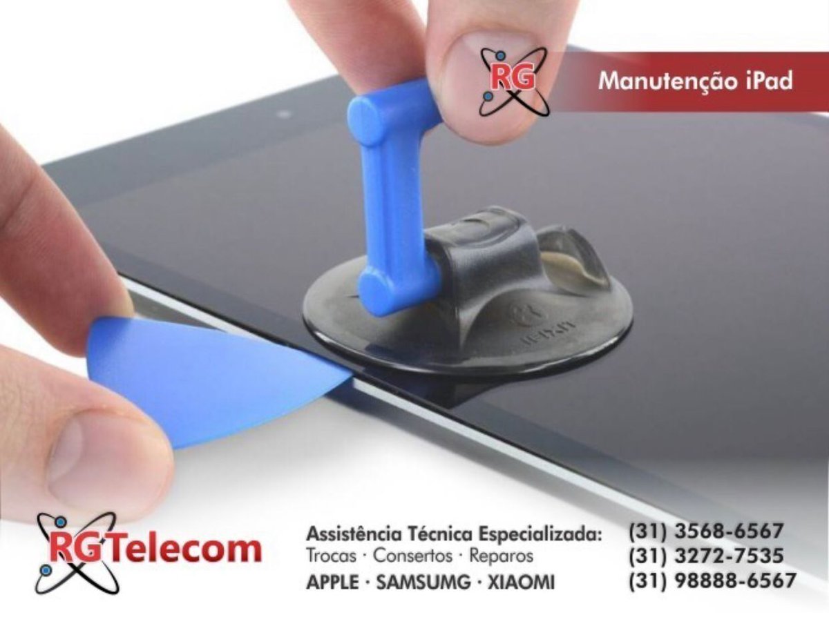 TelecomRg's tweet photo. Problemas com seu iPad? A RG Telecom oferece a solução para o seu problema. 
Temos serviço de coleta na região de Belo Horizonte, confira!
#apple #macbook #iphone #imac #applereparos #applerepair #applefix https://t.co/NR5w4zLN7D