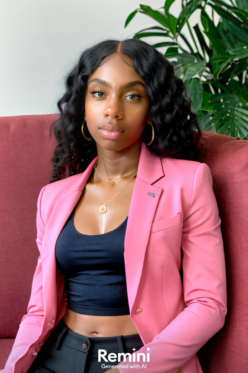 canusayshaun's tweet photo. Soooo ready for my next business photo shoot ! I really loving the pink blazer 💕 

Okay I see you AI with thee looks 👀

#remini #Remini_AI #AI #ReminiApp https://t.co/uCE4odG8nt