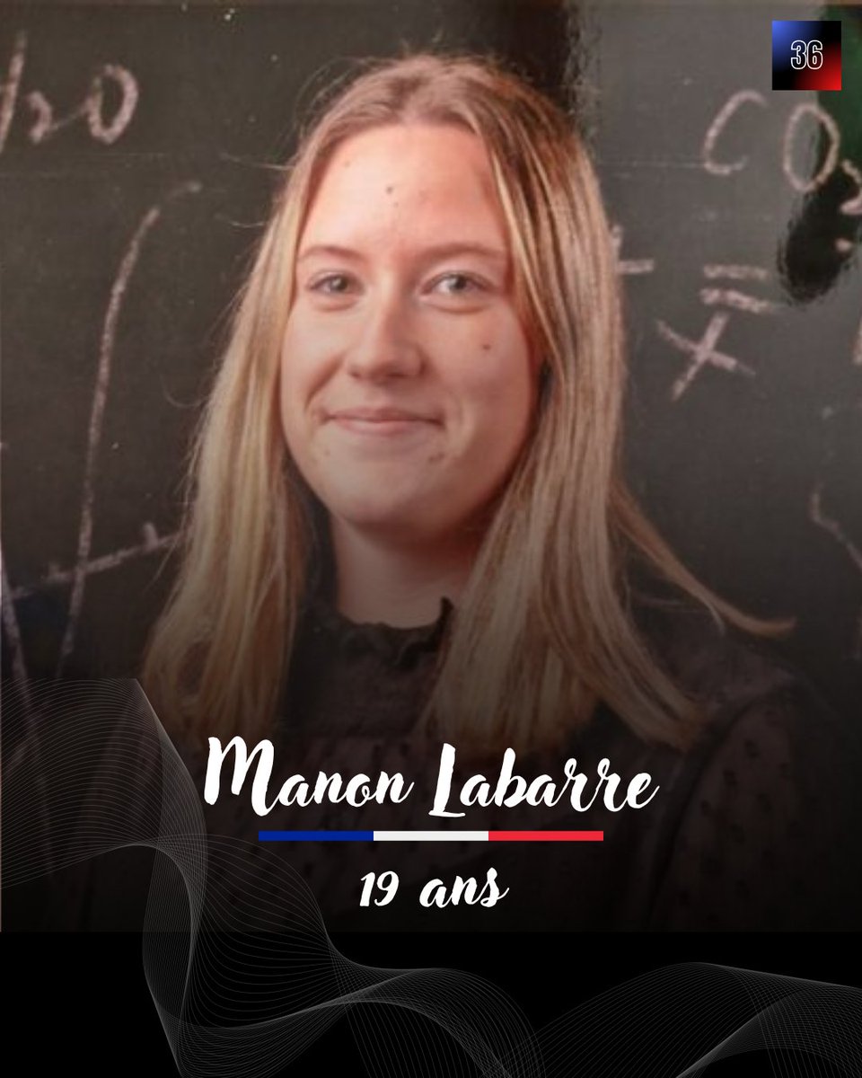 36_qdo's tweet photo. ⚫ Hommage à Manon Labarre, une sapeur-#pompier volontaire de 19 ans, d��cédée ce matin lors d'une intervention contre un feu de végétation dans l’#Allier tôt ce samedi.

Sincères condoléances à sa famille, ses amis et ses collègues du @SDIS_18

( Le Berry Républicain) https://t.co/n353s2gYEE
