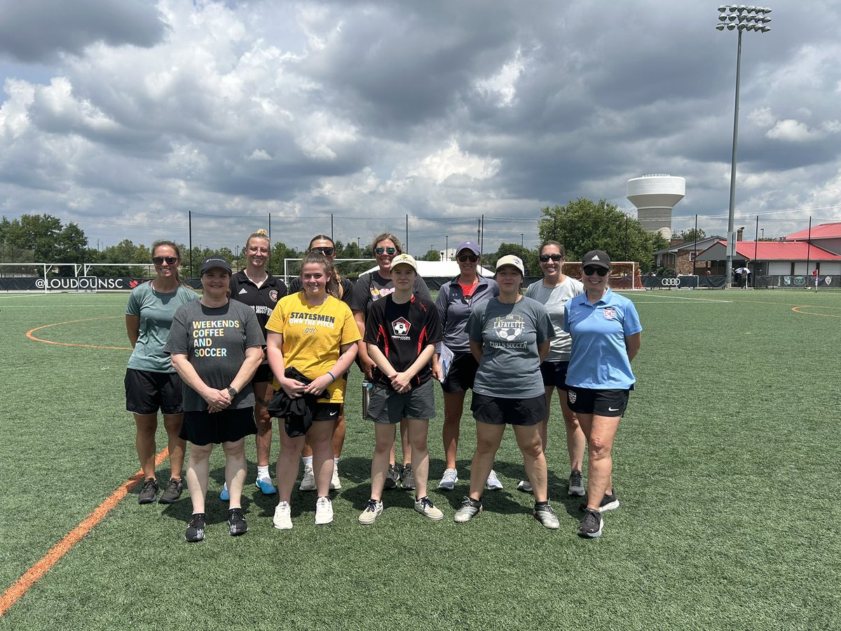 Spent the last two weekends leading the @ussoccer_coaching Grassroots All-Female courses. Future is bright for these talented and passionate coaches. #shecancoach #femalecoaches @vayouthsoccer