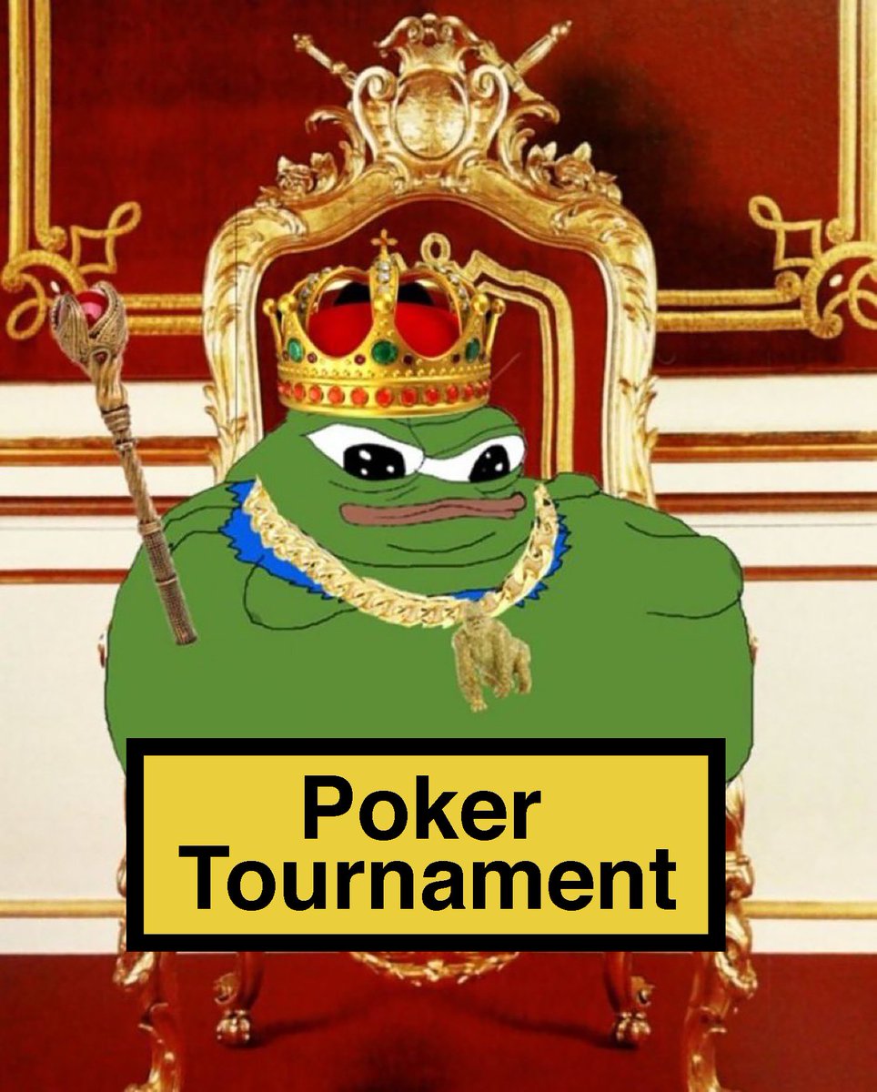 #Discord #Poker #Tournament!

500,000,000,000 $PEPE #XRPL prize pot!
1:00 PM UTC, Sunday July 16

Free to enter, join through link below:
discord.gg/vwxMjhaxaG

Retweet + tag frens to win 100 Billion $PEPE!

Trustline: bit.ly/3UHe16R
Buy $PEPE: bit.ly/41wwHIo