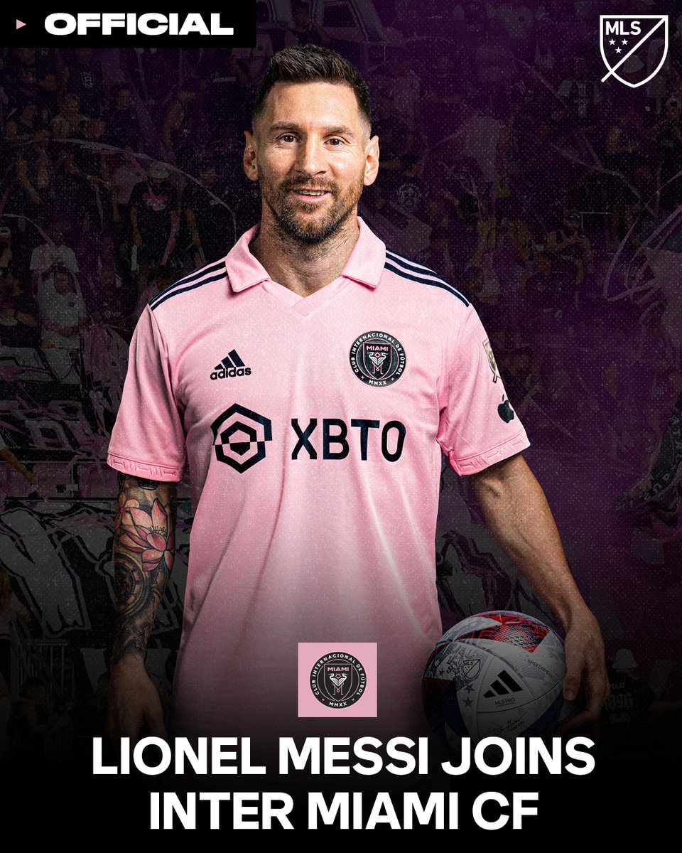 The 🐐 is officially here.

Welcome to MLS, Lionel Messi.