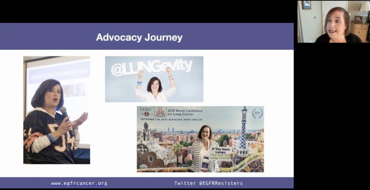 We are so grateful & fortunate to have @ivybelkins joining us as the patient/research advocate speaker @cancerGRACE, sharing her insights from the advocacy journey with the community. Thank you @ivybelkins for your powerful, impactful talk, and for all your contributions🙏 #LCSM