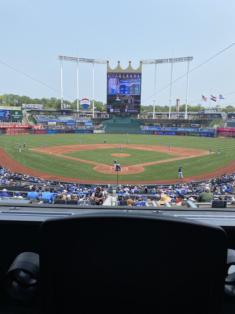 Great day for some baseball at the K #letsgoroyals
