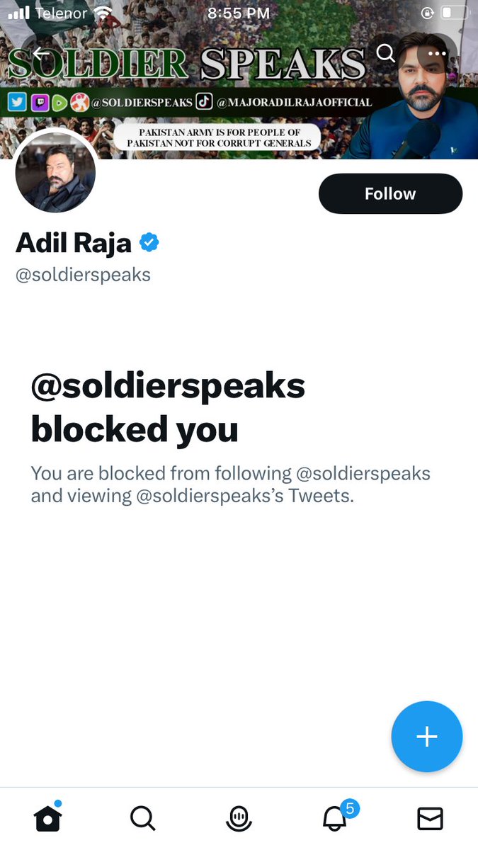 NaumanHaye's tweet photo. @NaumanHaye2 @soldierspeaks Bs itni hawa thi. Buzdil insaan block hi kar sakta hai. Debate Kar. Mard ka bacha hai tu debate kar block na kar. Beghairat buzdil insan. https://t.co/0wKGpu7WSO