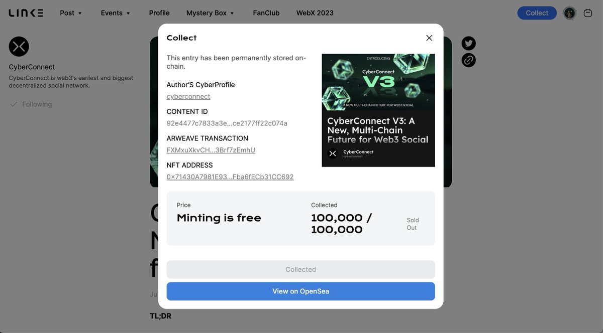 100K Minted in less than 24 hours 🤯 ❤️‍🔥✨

#CCV3