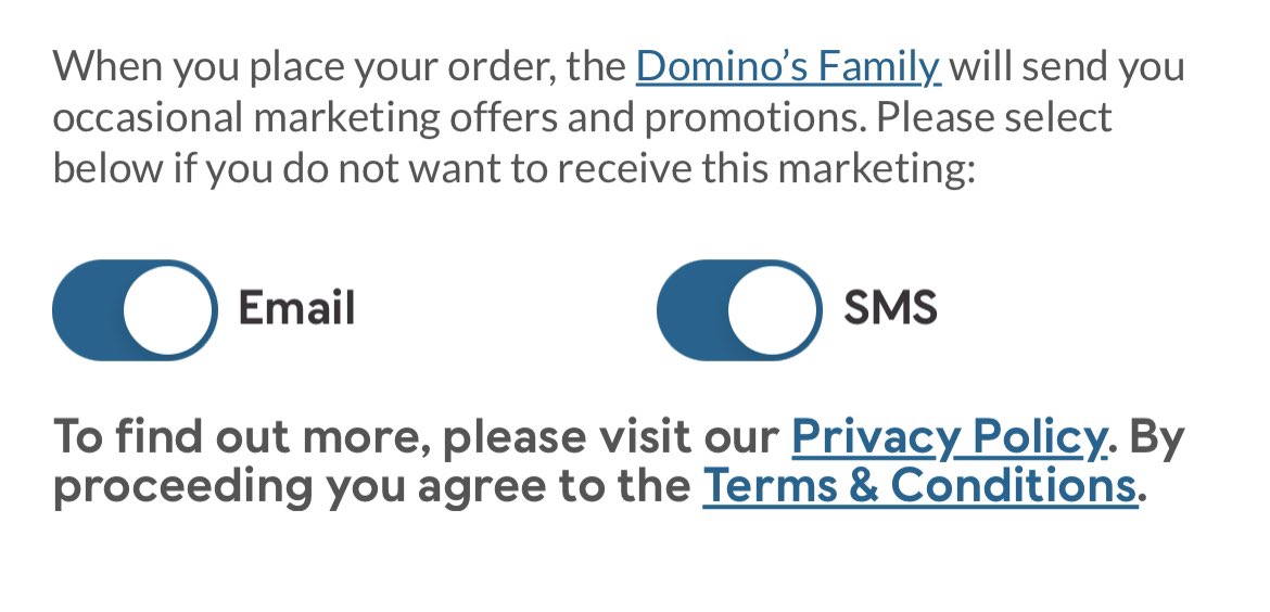 luckydonut's tweet photo. Hate the way these things are worded now. So, @Dominos_UK I switched on “turn marketing off”. It’s a “yes” to “no”. Isn’t it not? Or is that unincorrect? https://t.co/iePSbFkKWf