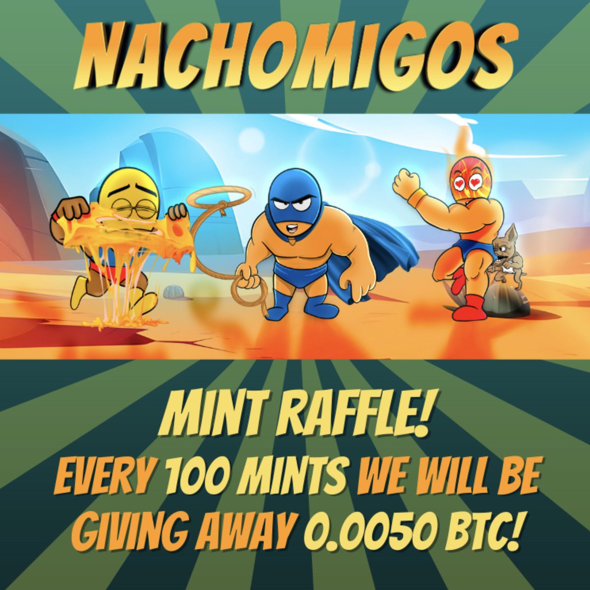 3 Amigos | Nachomigos | Public Mint June 2 tweet media