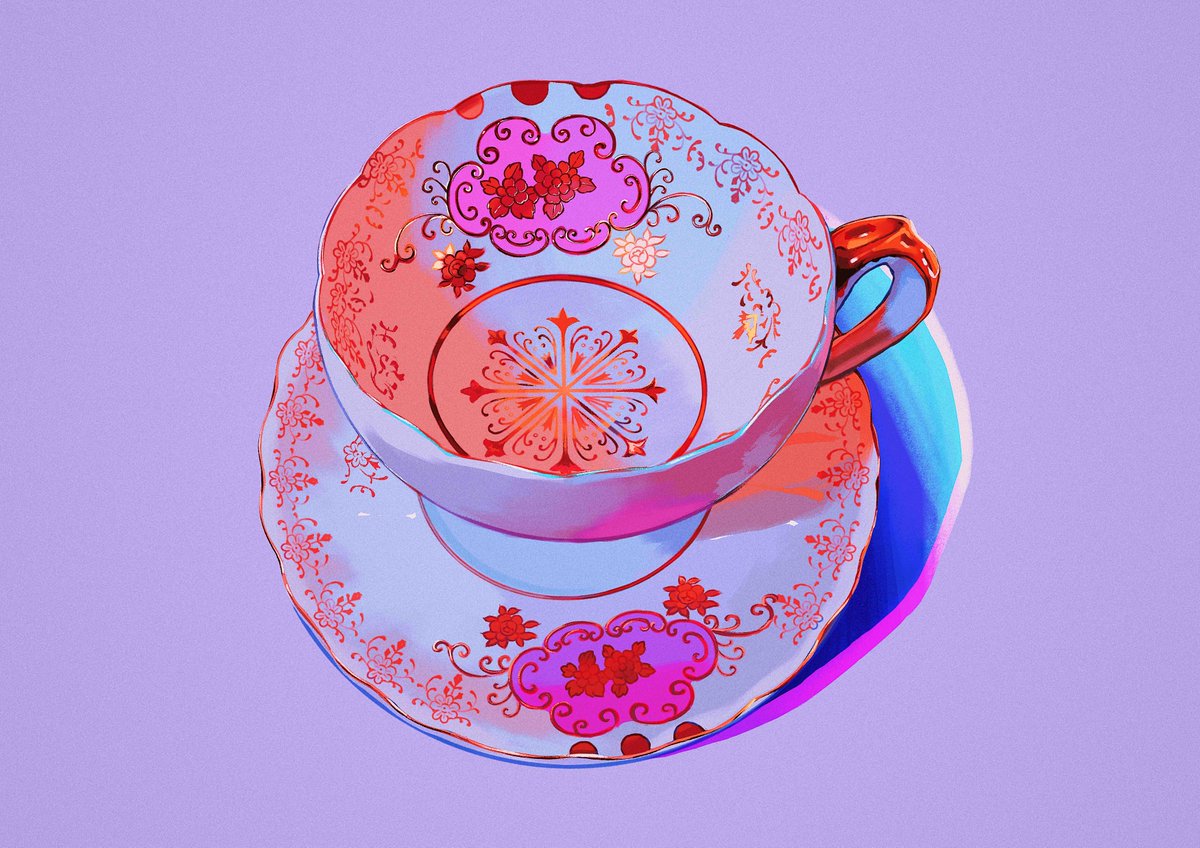 simple background no humans purple background artist name transparent flower teapot general  illustration images