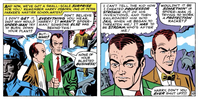 Norman Osborn literally just showed up and he's already bullying tf out of Harry💀